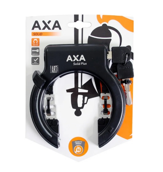 Axa Solid+ ringslot Zwart ART**