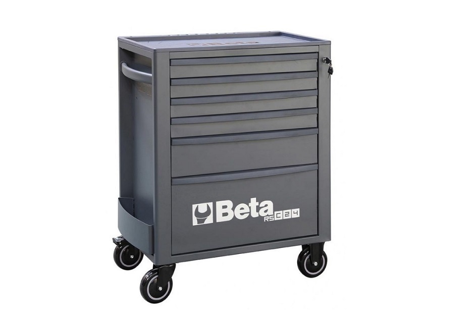 Beta Gereedschapwagen antraciet met 6 laden (74x955x45cm)