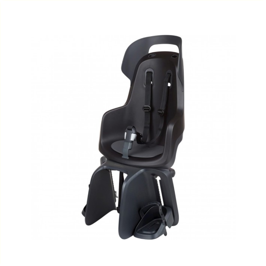 Bobike Go achterzitje, drager montage. Kleur Urban Black