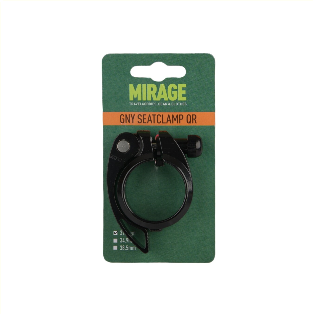 Mirage zadelpenklem met snelspanner 31.8mm zwart