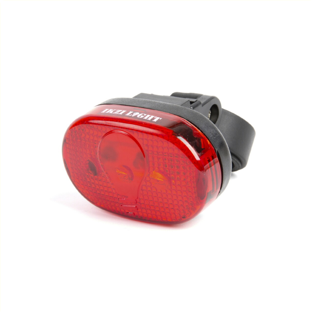 IkziLight achterlicht 3xLED ovaal rood Batterij