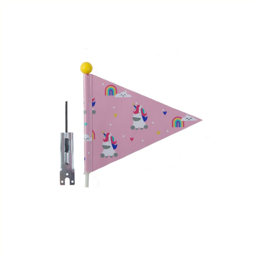 PexKids fietsvlag Unicorn. Deelbaar