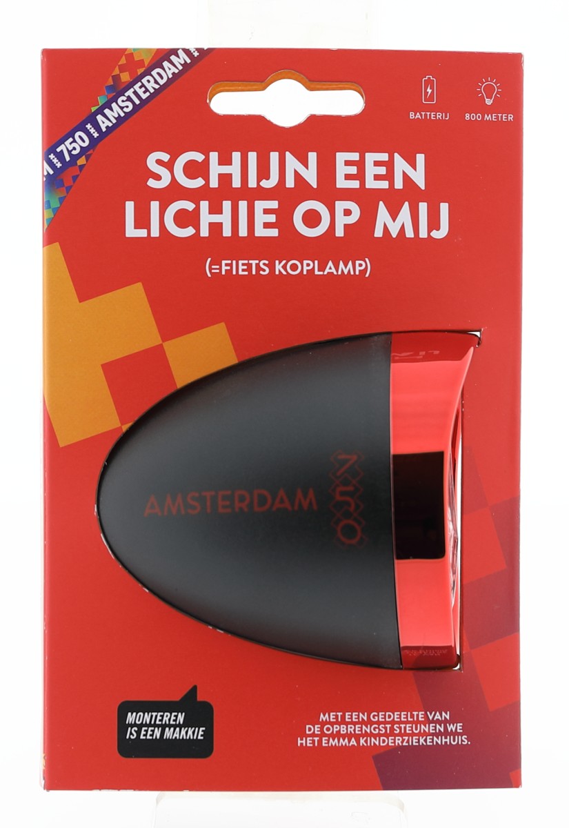 IkziLight koplamp Retro 3xled, chroom Batterij