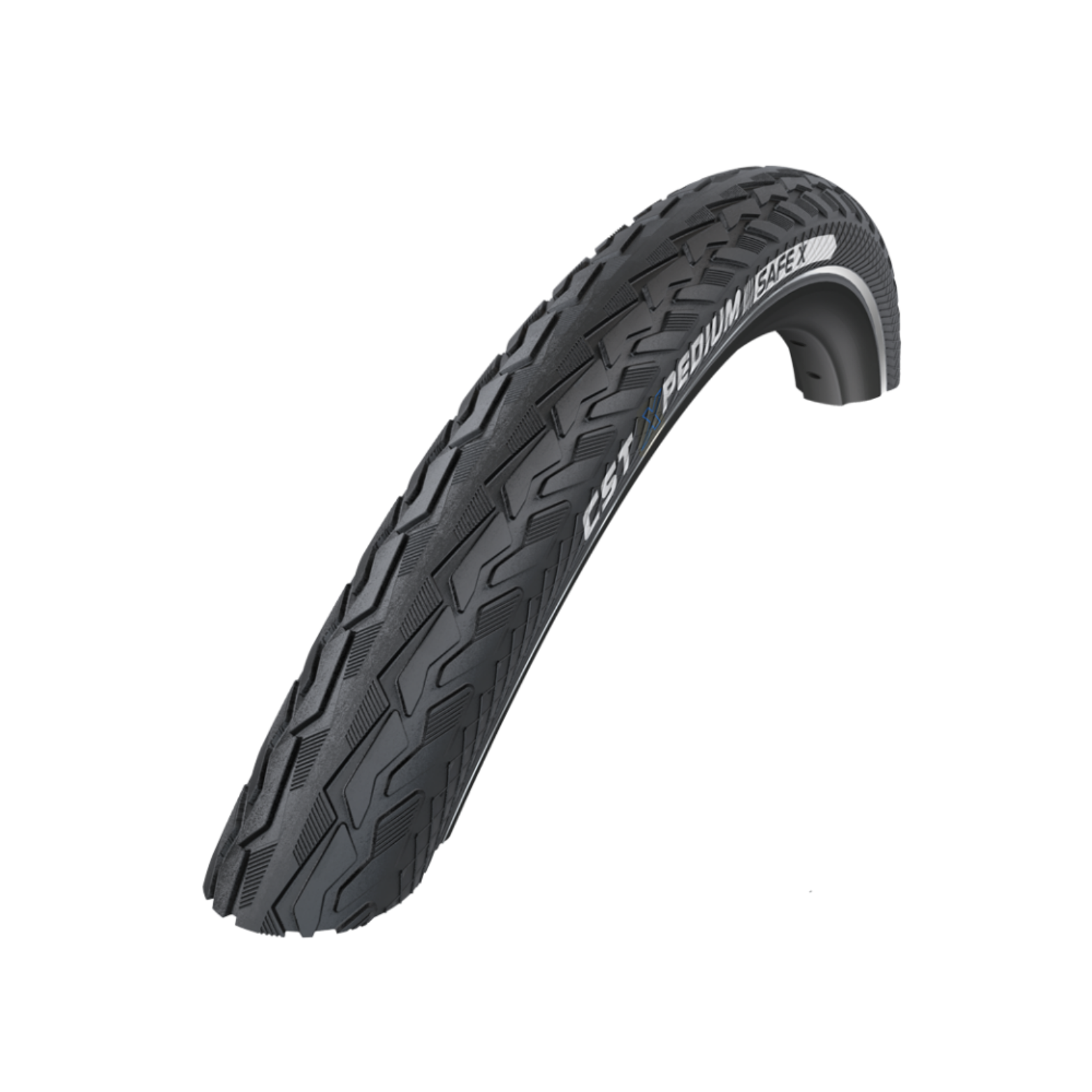 CST Xpedium Safe protection level 5  (3mm anti-lek) zwart met reflectie. 28x1.50, ETRTO 40-622