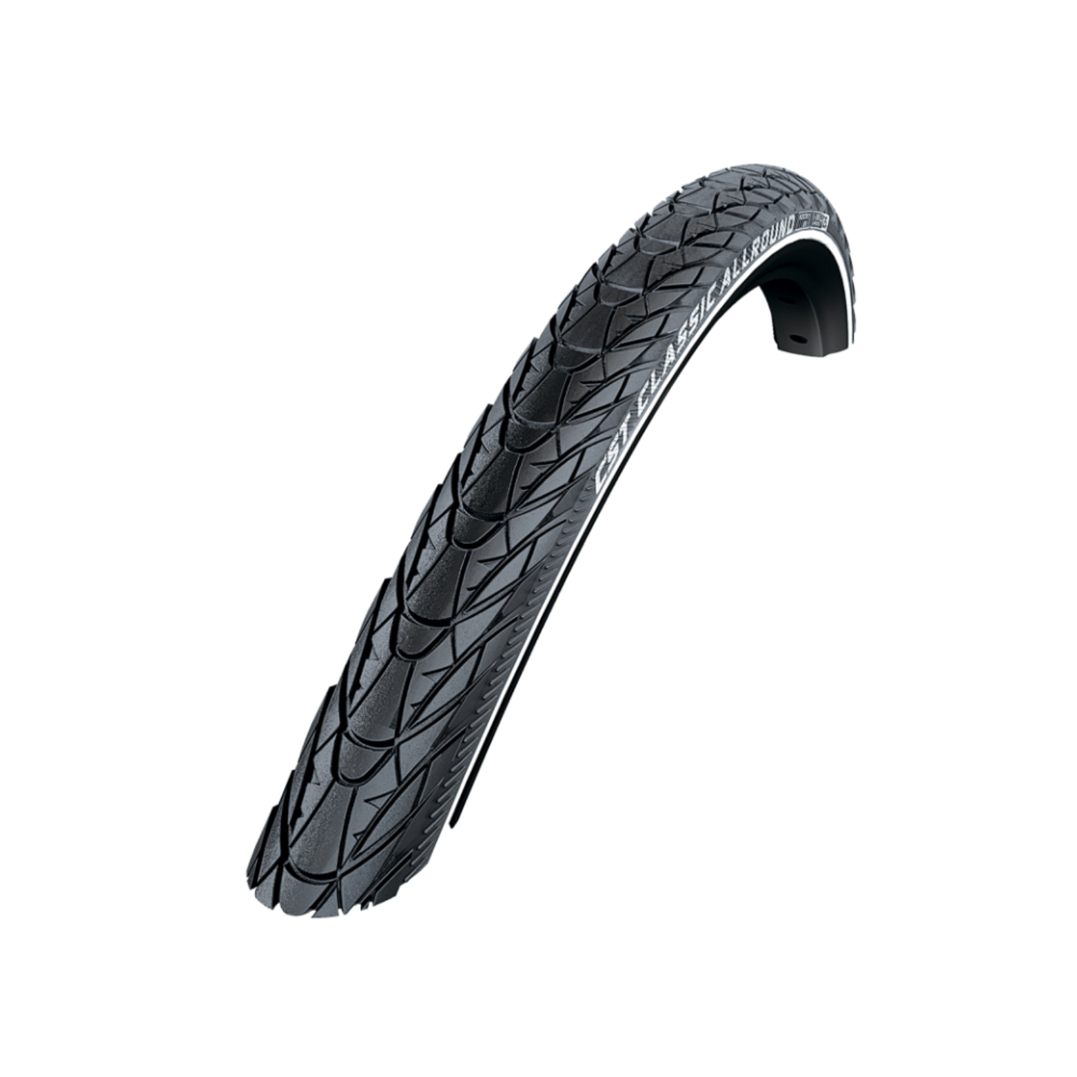 CST Classic Allround (1mm anti-lek) Zwart  met reflectie.  28x1 5/8x1 3/8, ETRTO 37-622 (50km/h E-Bike approved)