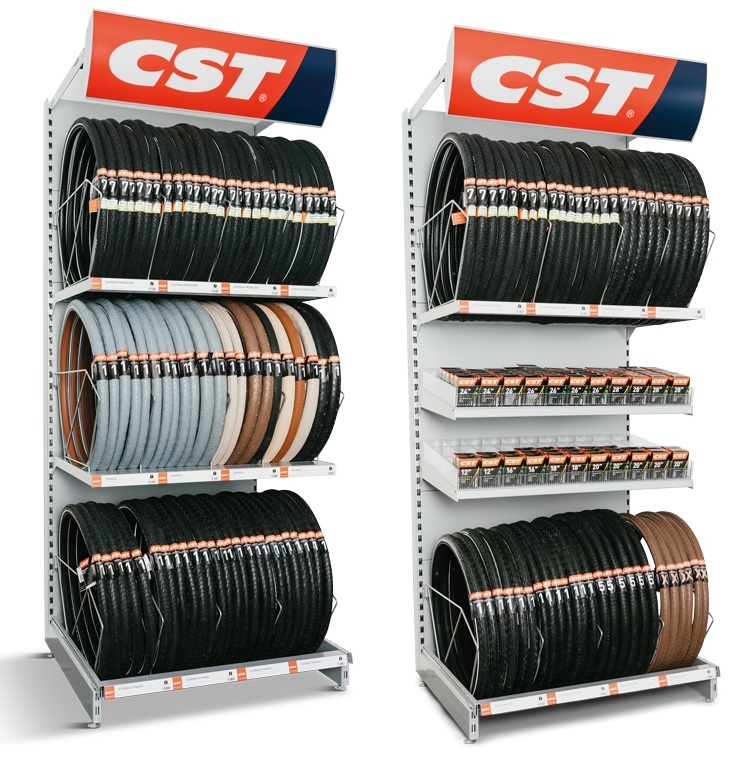 CST bandenschap Optie 3 met ruimte voor ongeveer 125 buiten- en 240 binnenbanden.