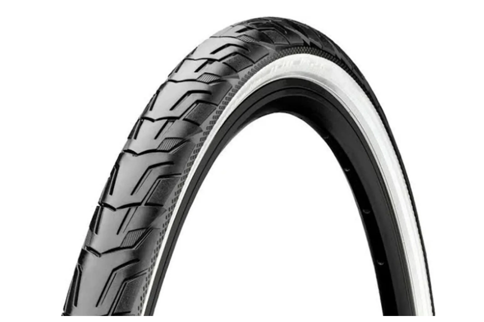 Continental Ride City buitenband, zwart/wit met reflectie,  28x1.60 , ETRTO 42-622 (25km/h E-Bike approved)
