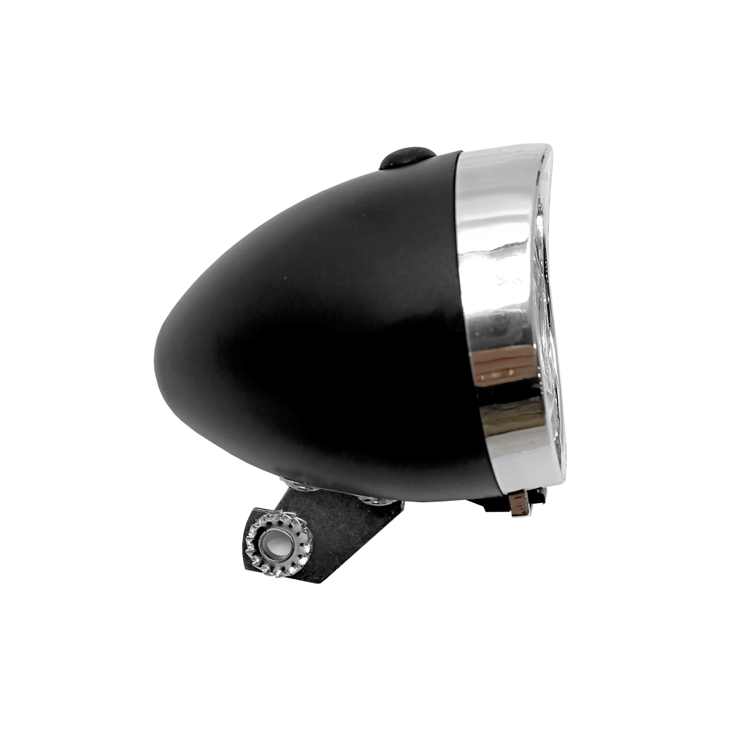 Koplamp met 3 leds  Zwart Batterij