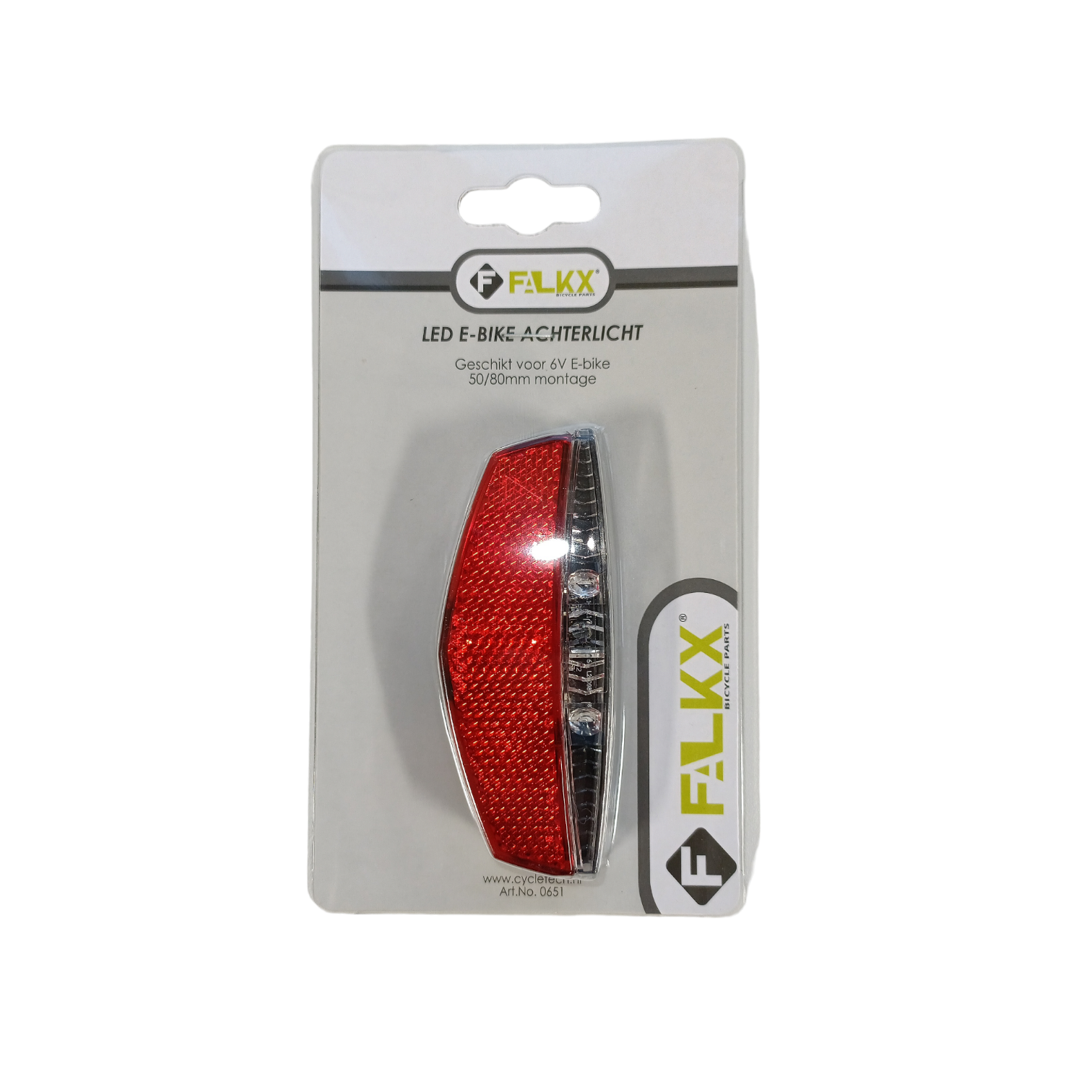 FALKX Universe achterlicht 50-80mm E-bike 6V