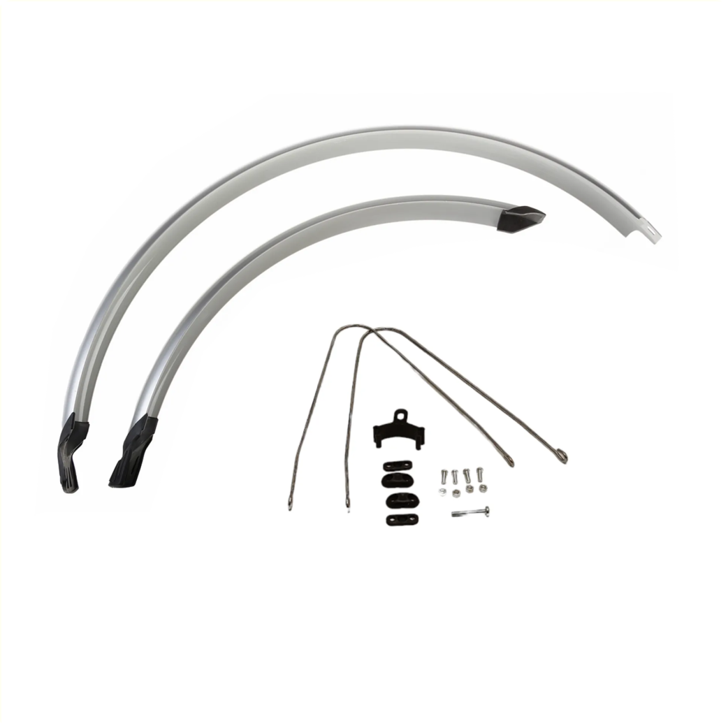 FALKX Spatborden set 28" zilver