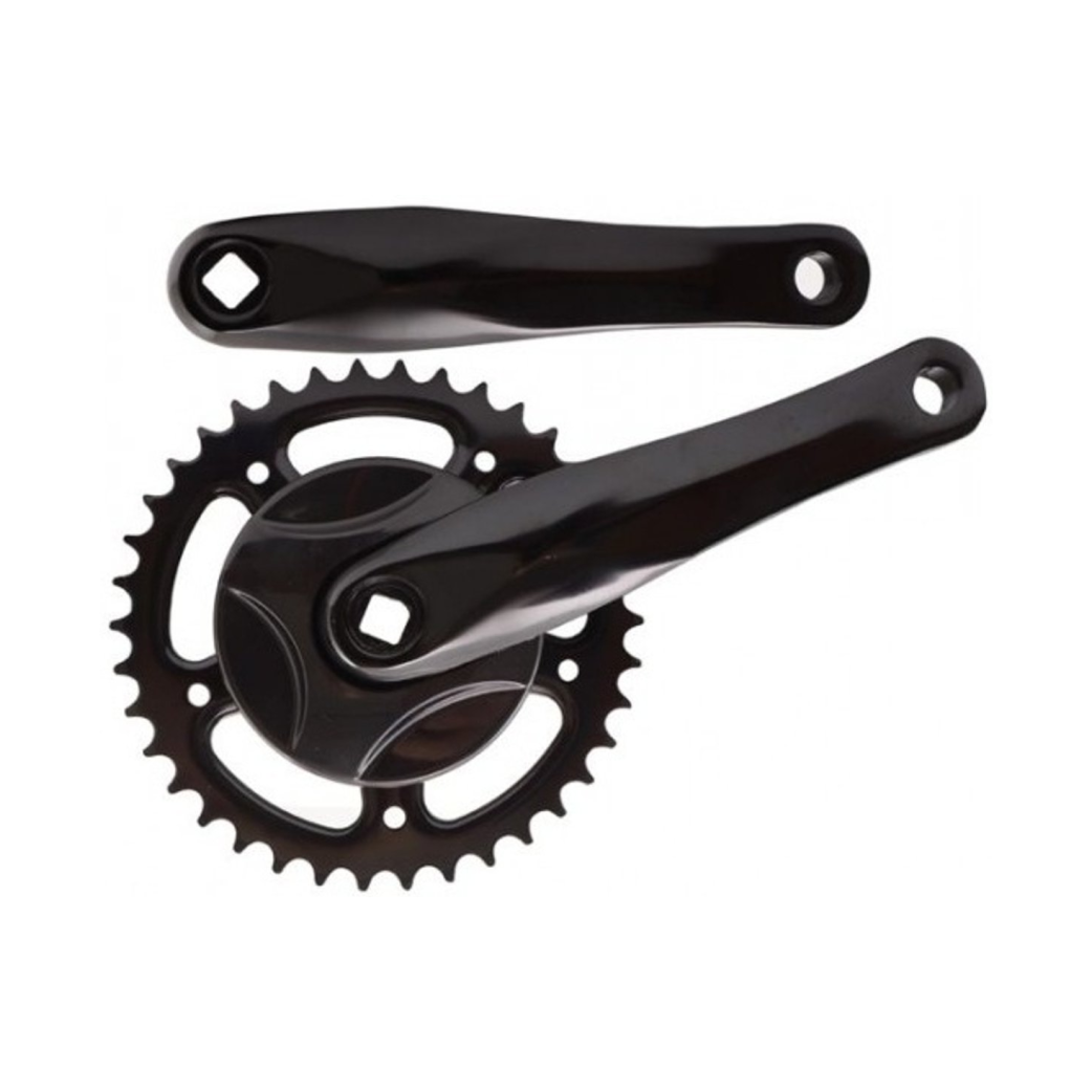 FALKX Black crankstel 38T zwart