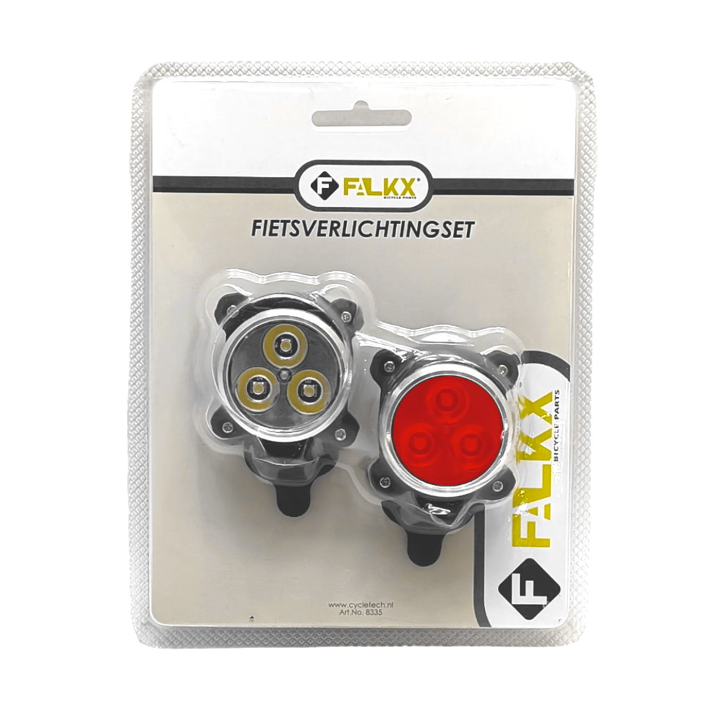 FALKX Tri Star siliconen Led verlichting set zwart USB