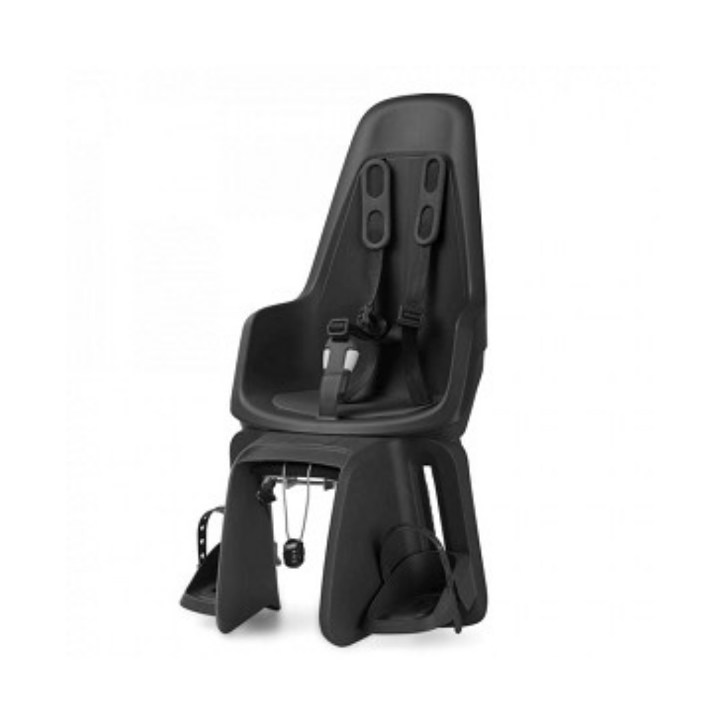 Bobike One Maxi achterzitje, drager montage. Kleur: Urban Black.