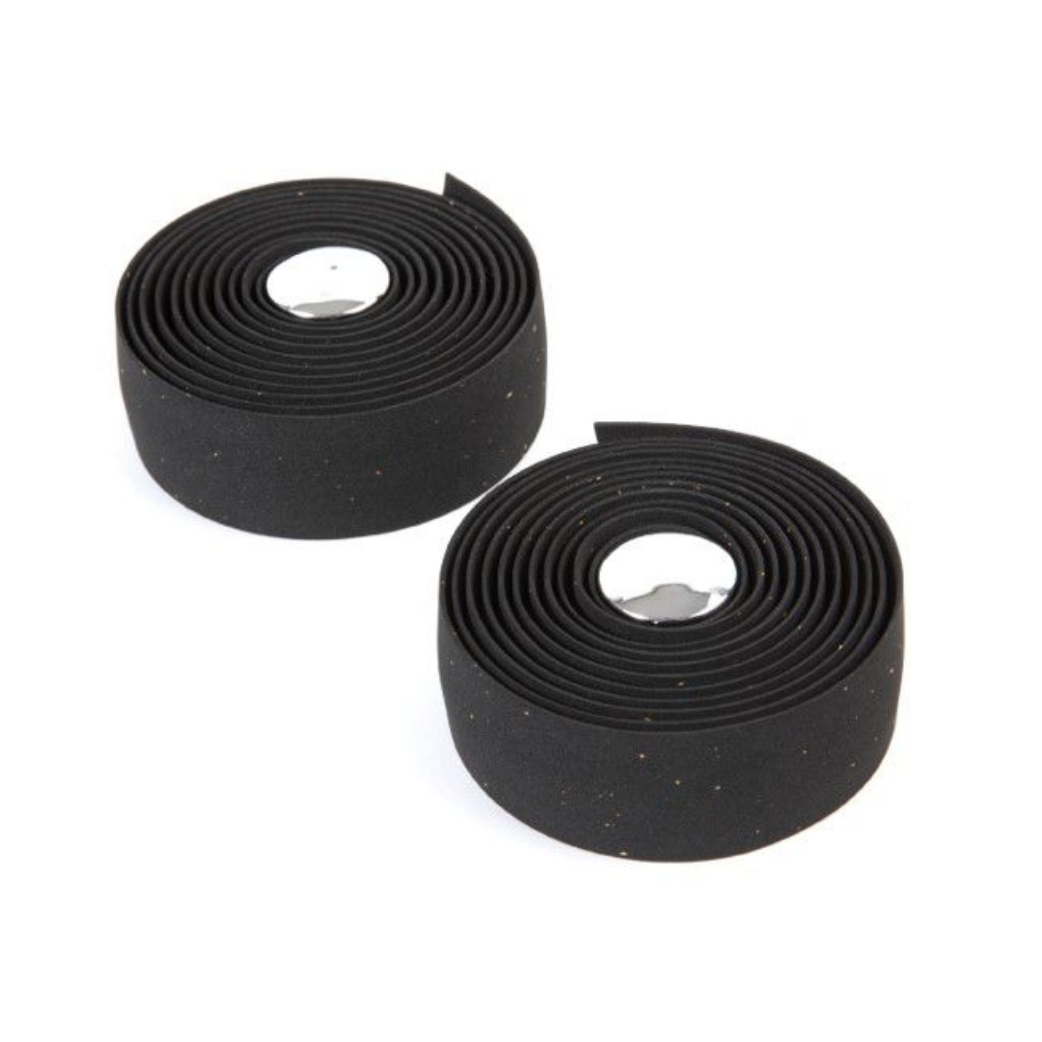 Tecora stuurlint kurk-look ø2.5x30mm 2.00m, zwart