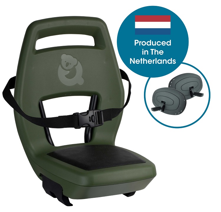 Qibbel Junior 6+ Magic green - groen/zwart (incl. gordel, voetsteunen en voetbeschermingsplaten)