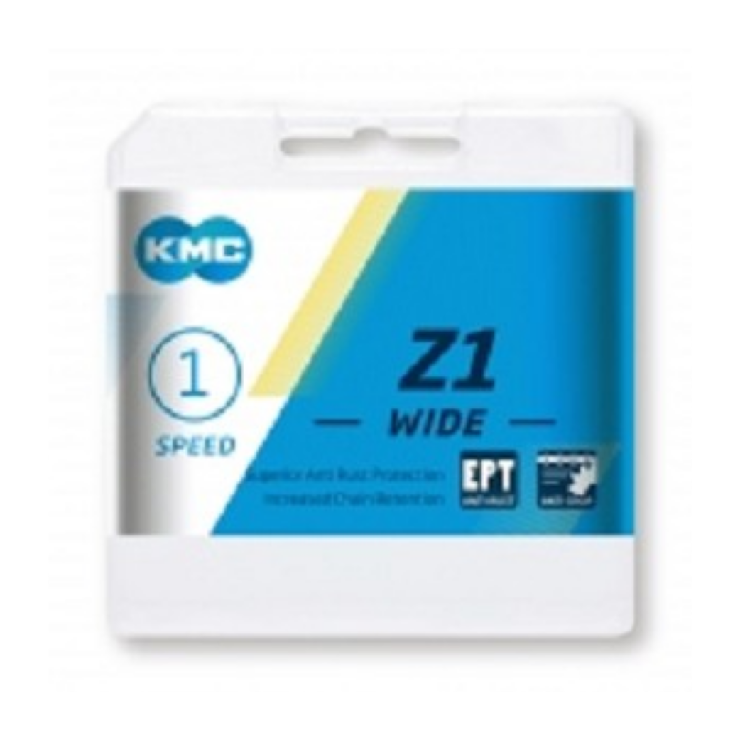 KMC Z-1X ketting EPT, 1/2x1/8, Anti roest, ECO PROTECT, Stop drop, single speed