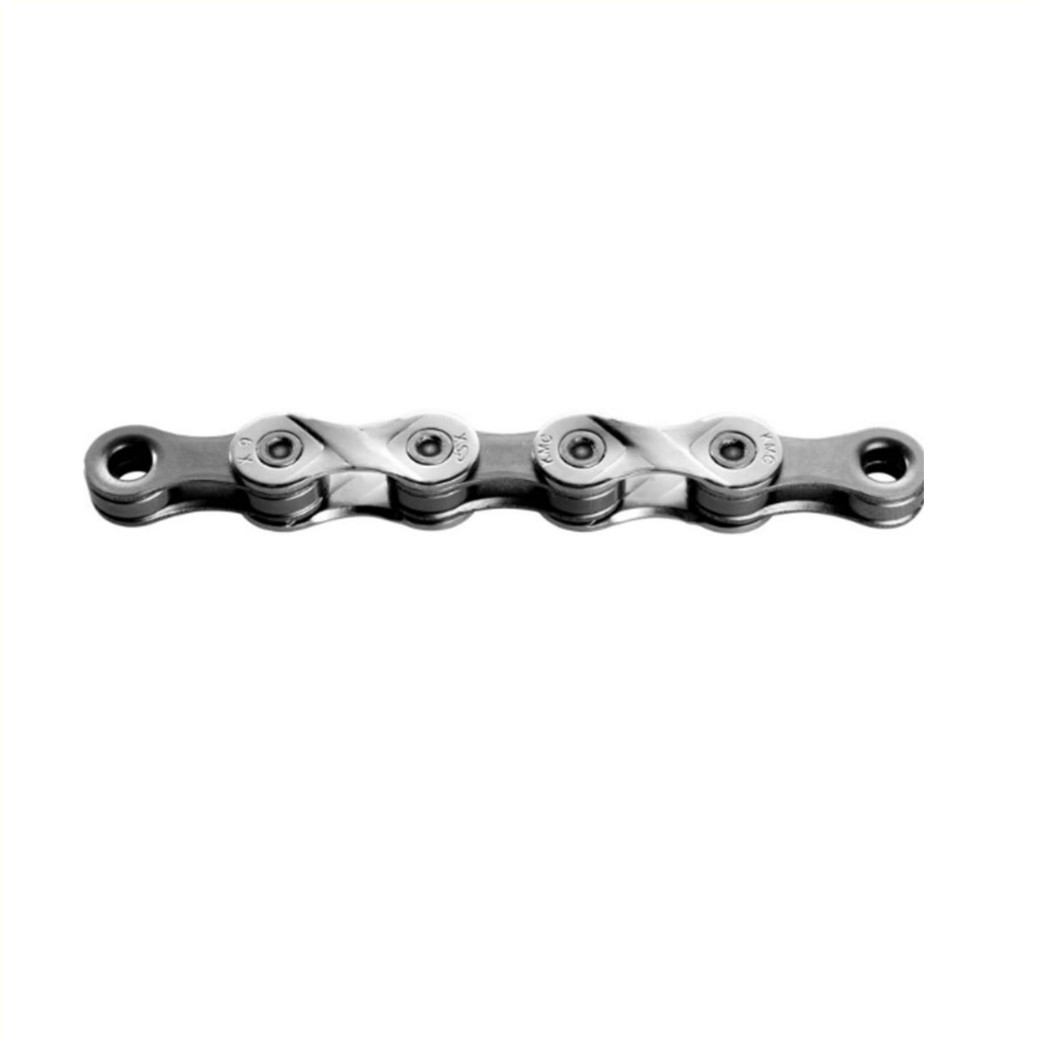 KMC X9 ketting Silver/grey 1/2x11/128,X-Bridge, 9-speed