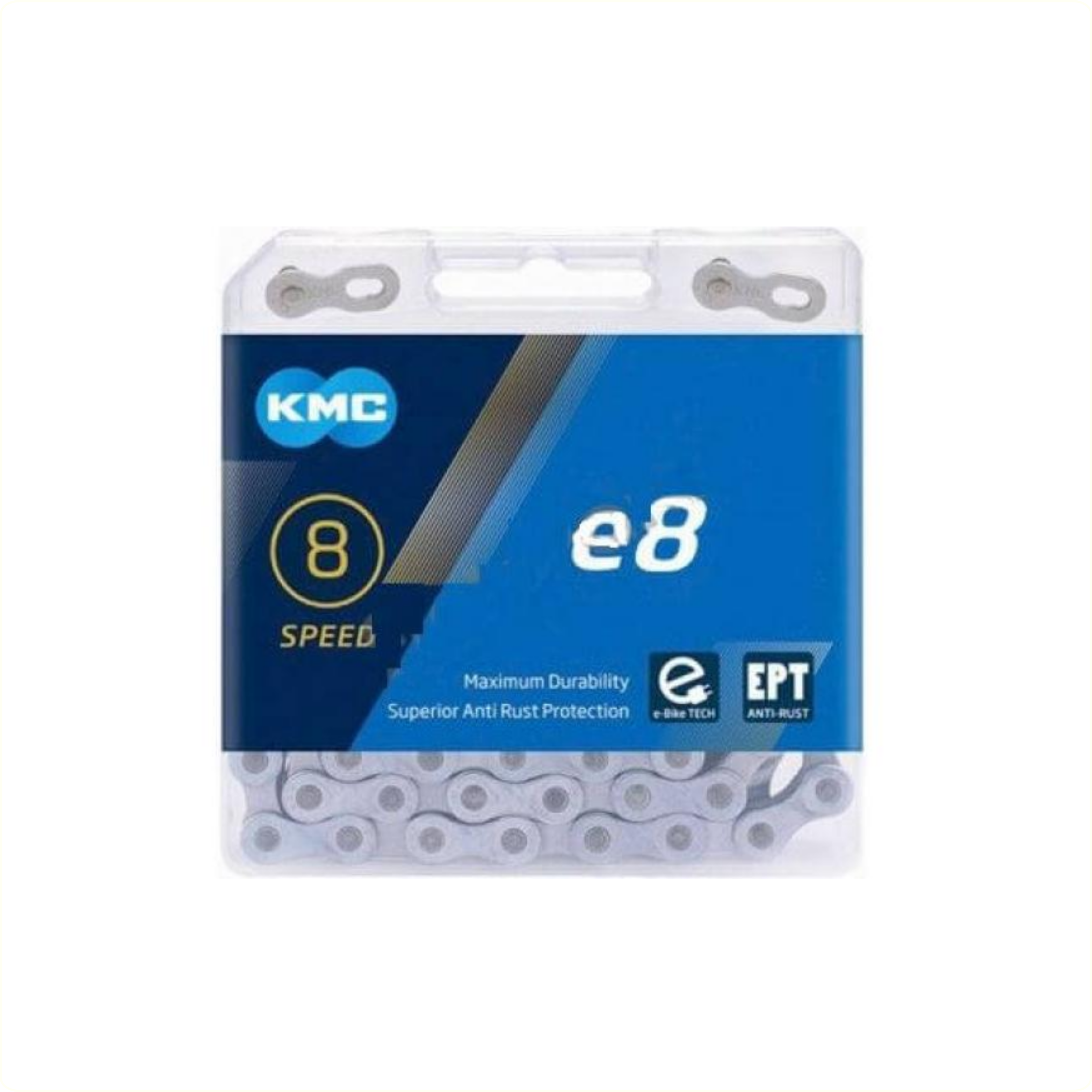 KMC e8 ept ketting, 1/2x3/32, 7/8-speed mid motor e-bike ketting, anti-roest