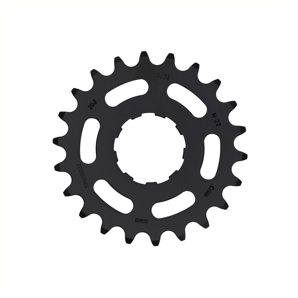 KMC tandwiel R Enviolo narrow 22T achtertandwiel. Chromoly Black 1/2x3/32.