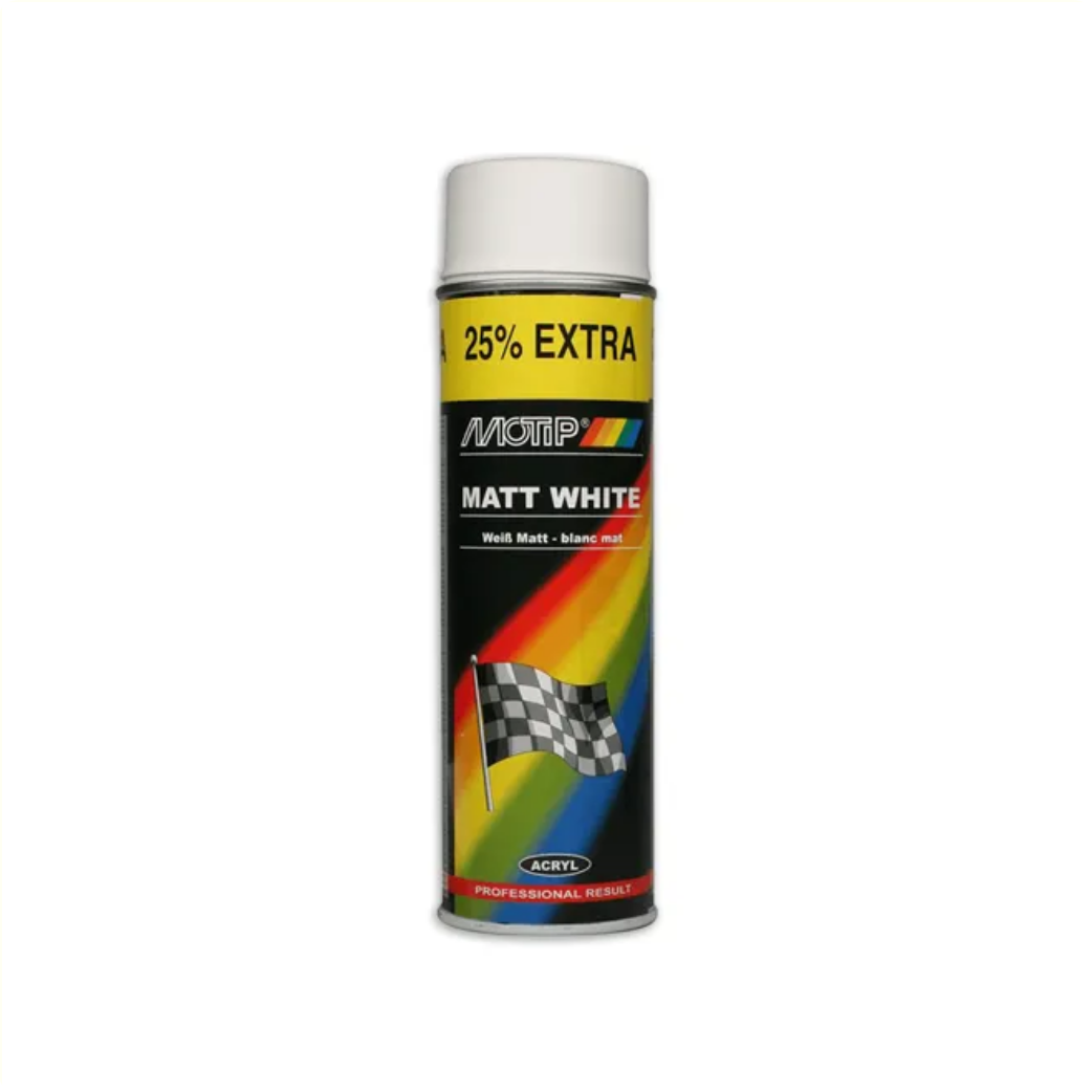 Motip Spuitlak mat wit 500ml