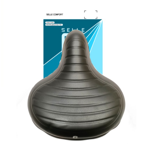 Selle Comfort zadel Wave zwart, zonder strop