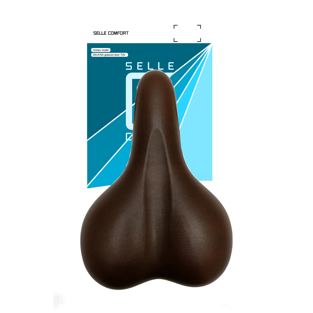 Selle Comfort zadel bruin gel, zonder strop