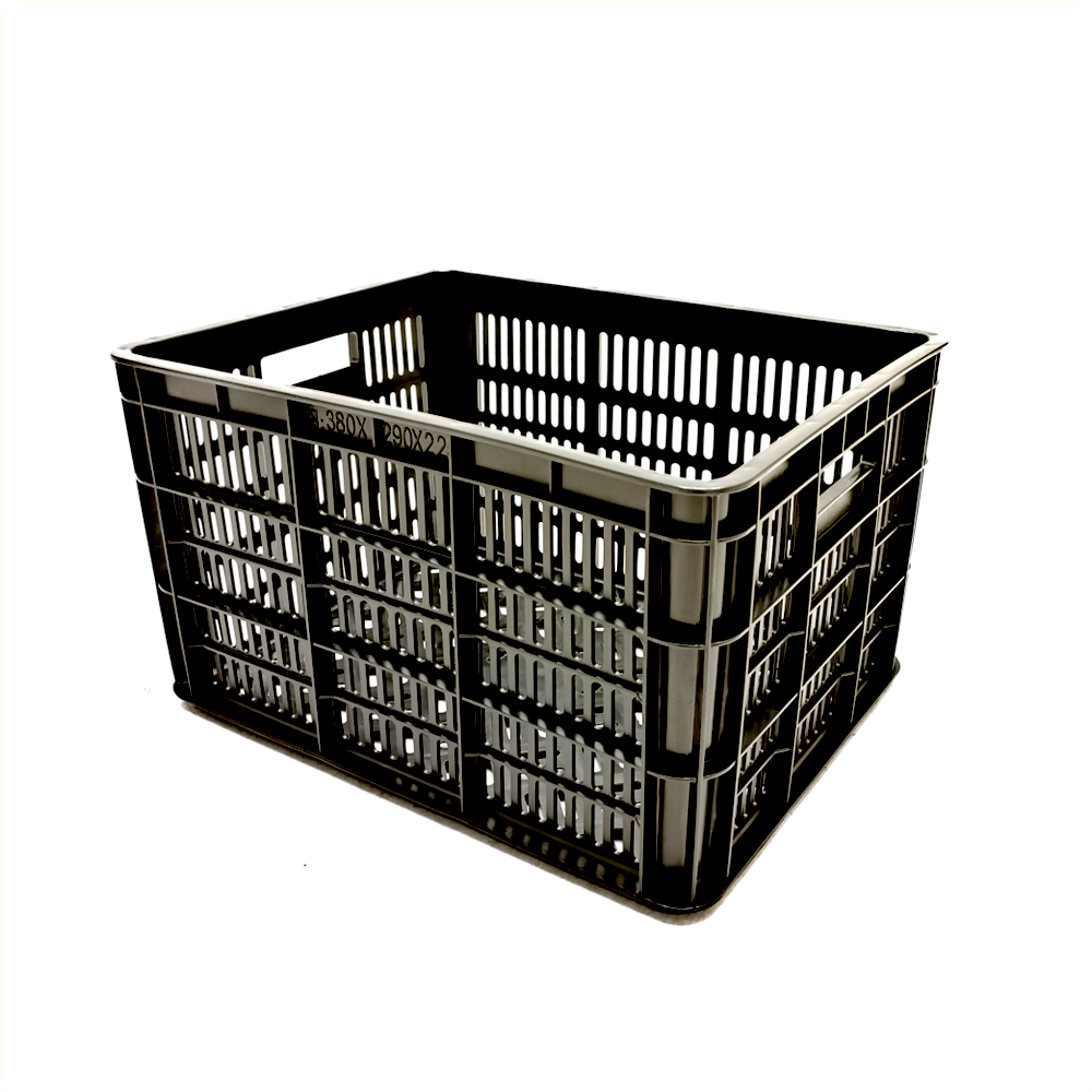 Krat PVC zwart 30L 32x41x23.5cm
