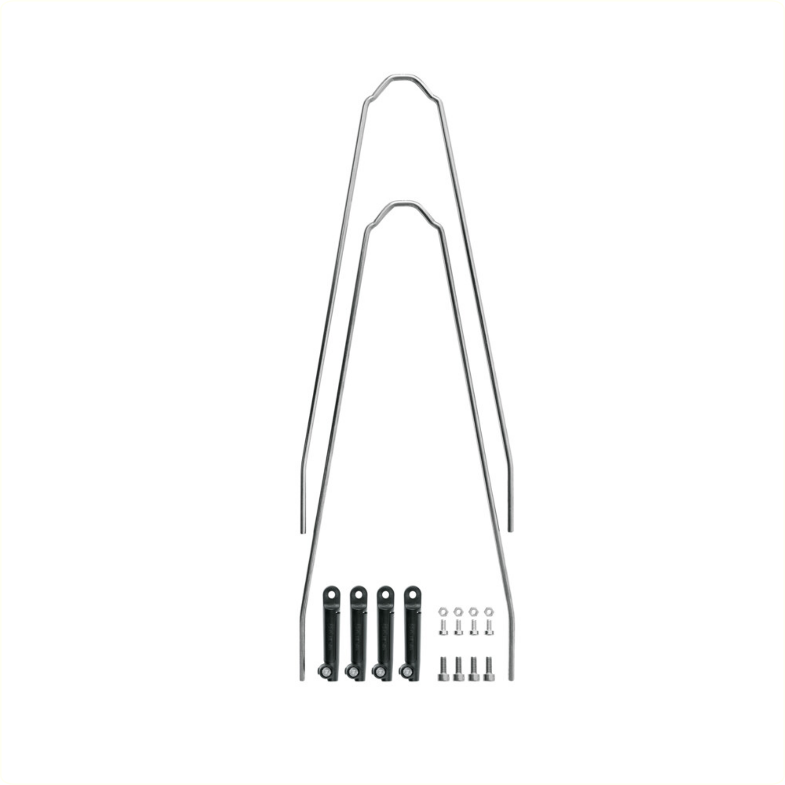 SKS spatbordstangen set voor VELO 42/47 zilver
