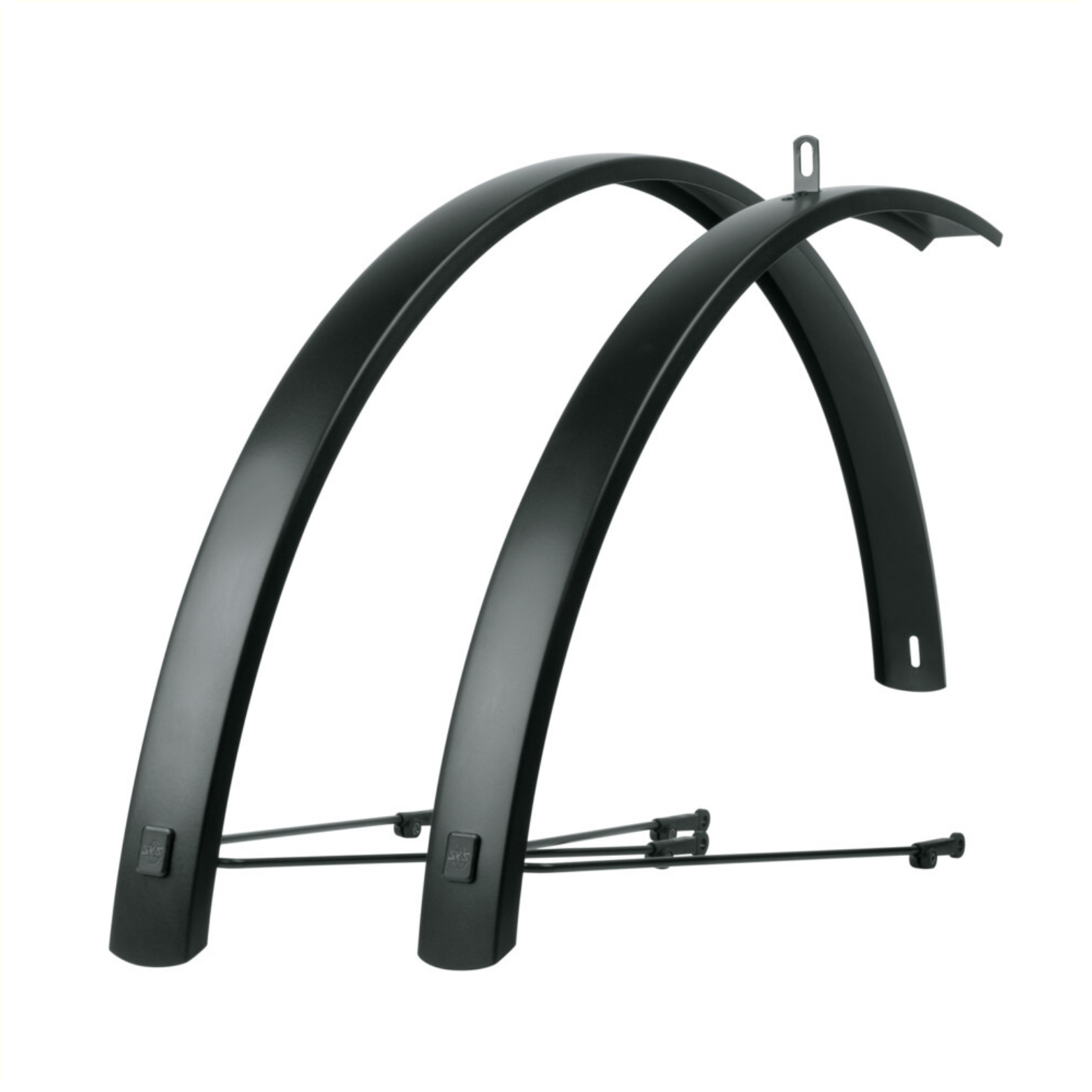 SKS bleumels Edge AL 46mm aluminium spatbord set, zwart
