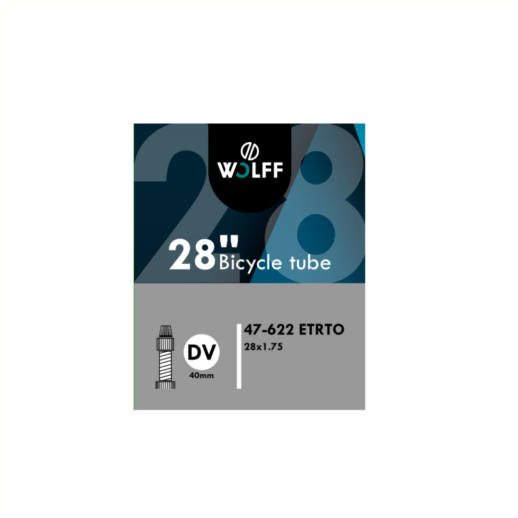WOLFF Binnenband 28x1.75  ETRTO 47/622, Ventiel: Dunlop Blitz/Holland ventiel 40mm