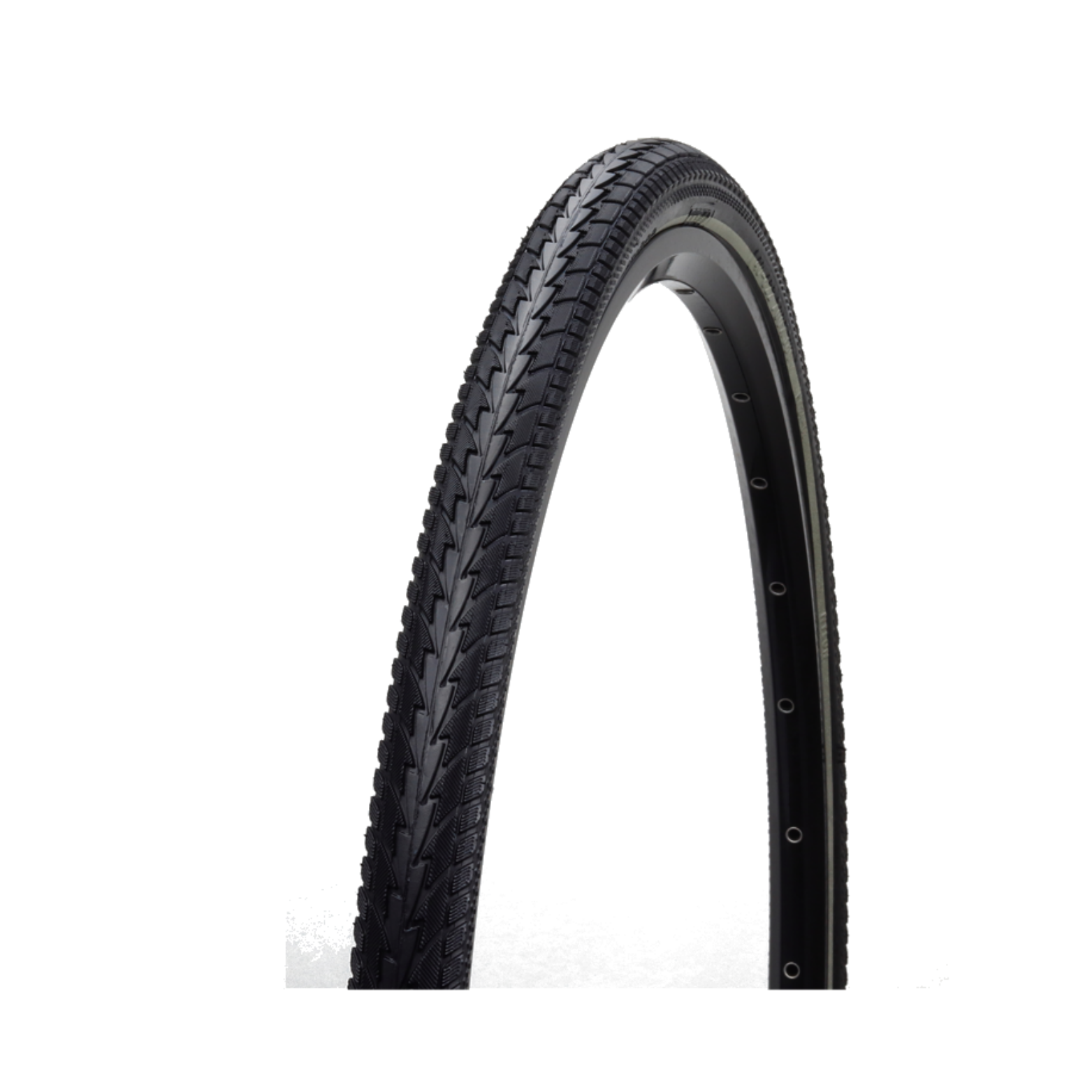 Hakuba Buitenband, zwart met witte lijn,  28x1 5/8x1 3/8, ETRTO 37-622