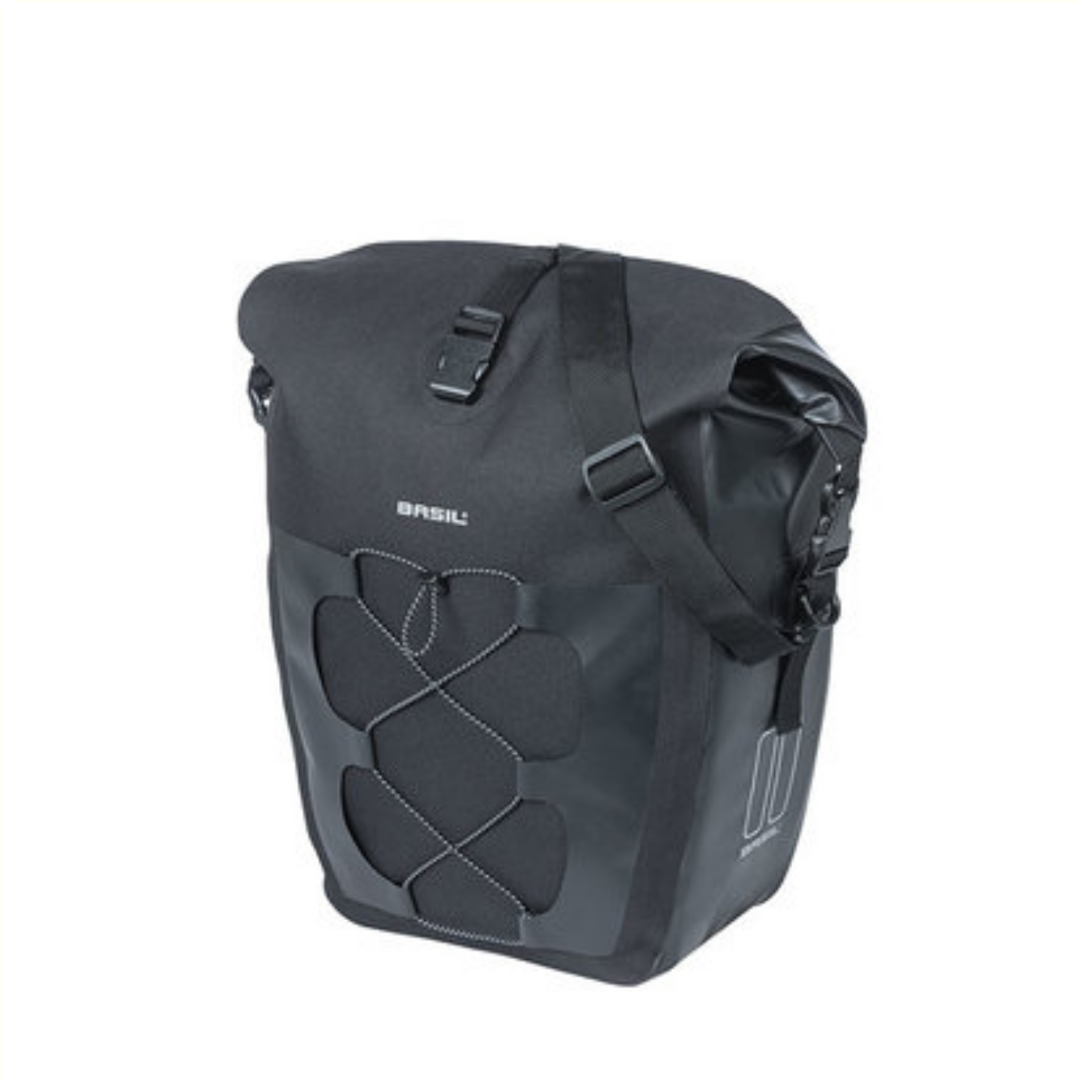 Basil Navigator Waterproof L enkele fietstas 25-31L Zwart