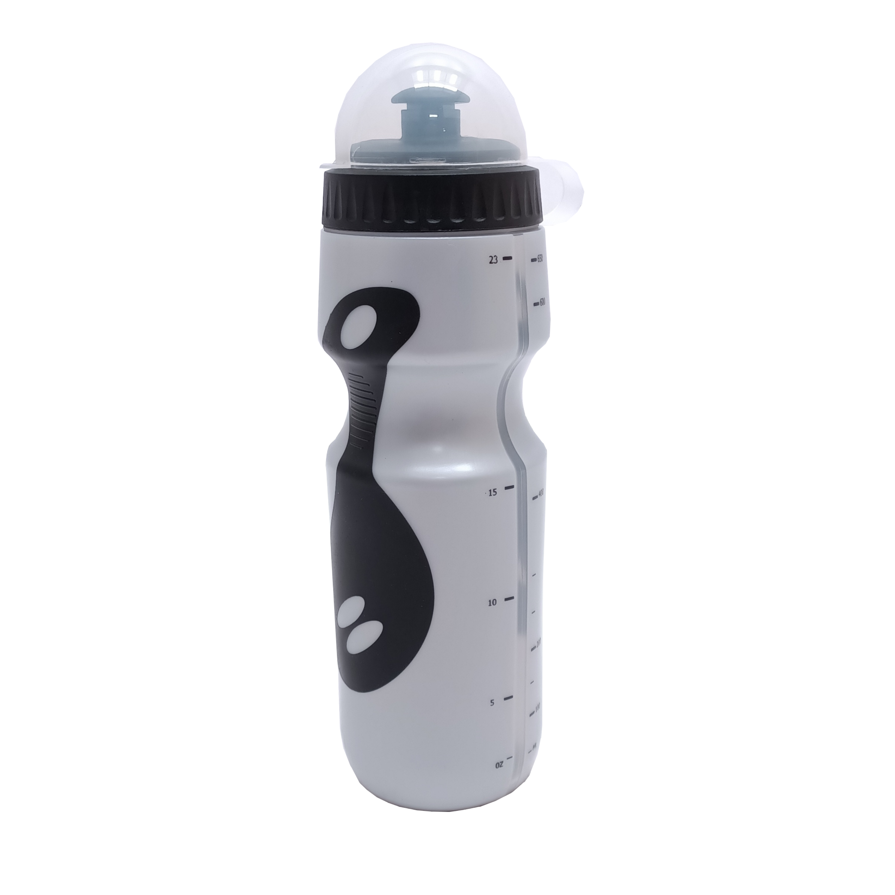 FALKX bidon zilver met anti-slip 600ml