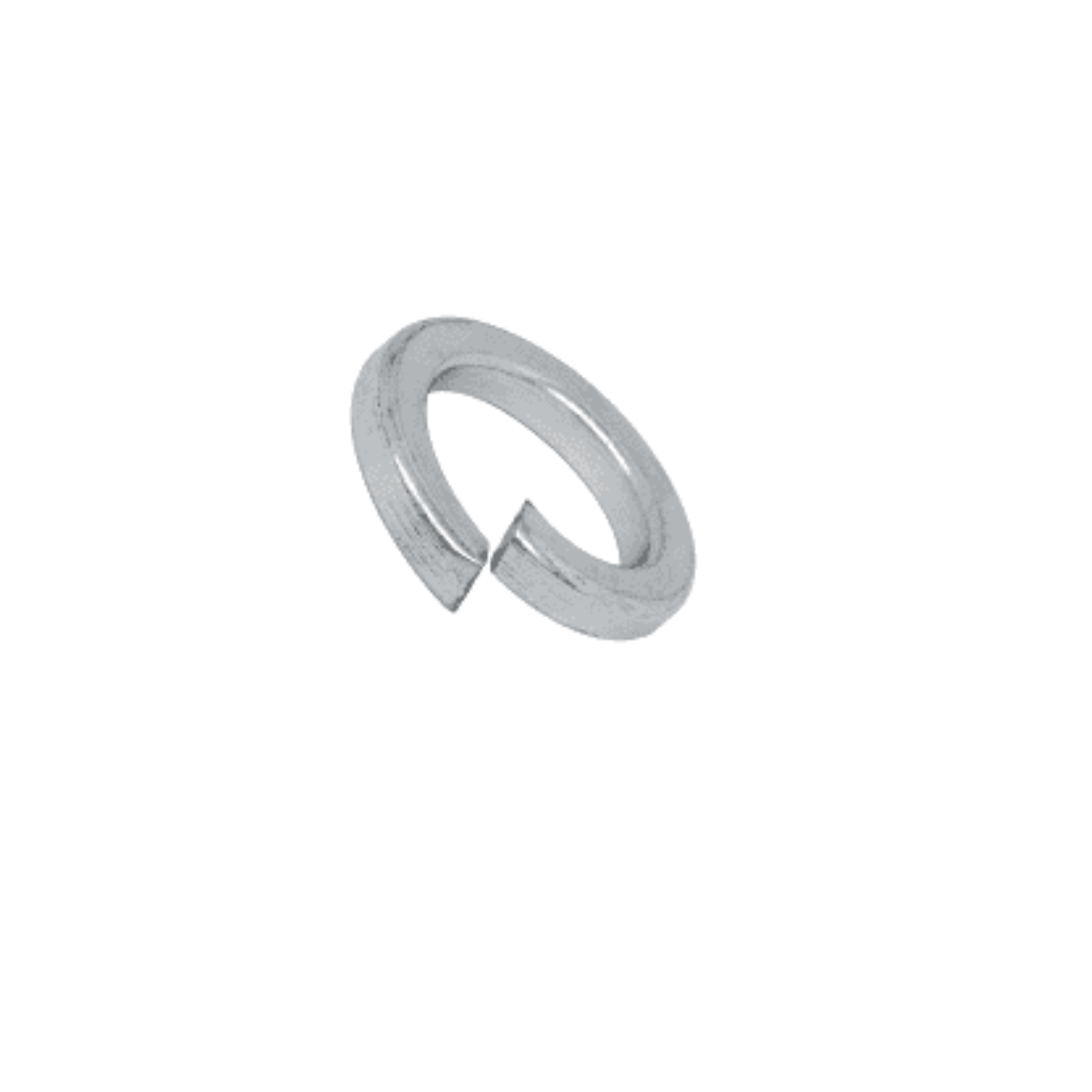 Veerring M10 RVS. Per 100