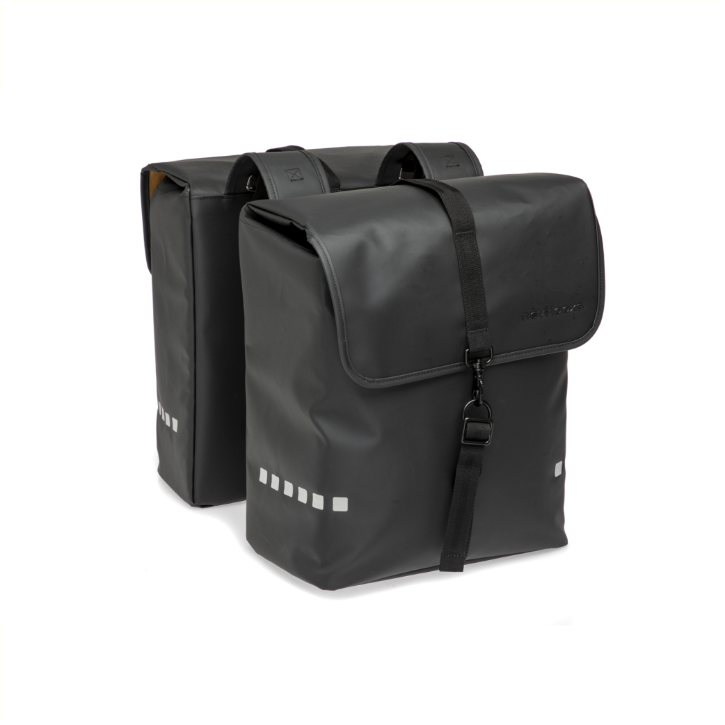 New Looxs Odense Double fietstas 39L Zwart