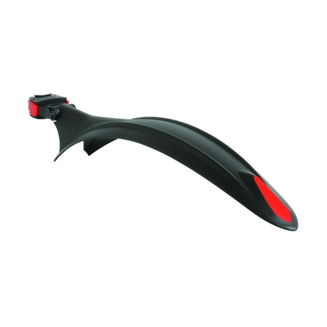 Spatbord achter, Cross Country Evo. zwart , 26 t/m 29 inch. Montage aan zadelpen