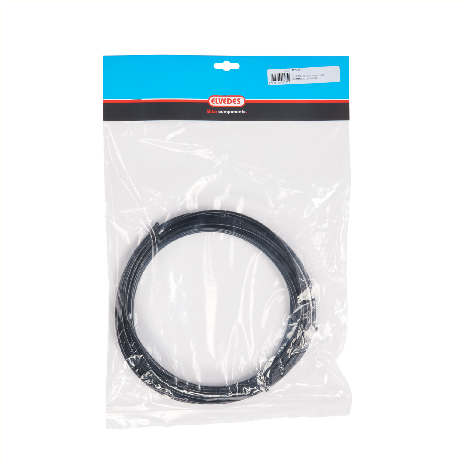 Elvedes Buitenkabel zwart zonder liner 5,5 mm 10 meter op rol (rem).