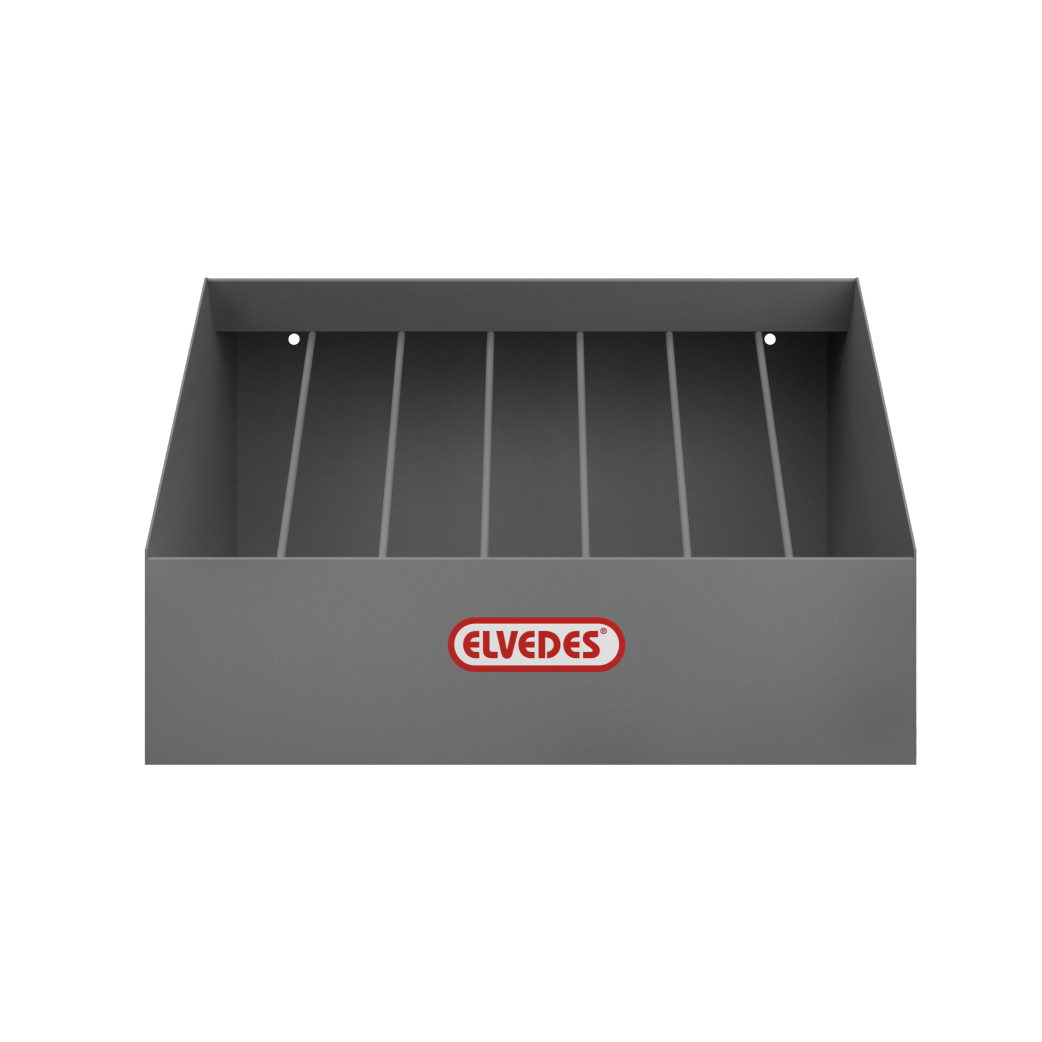 Elvedes Boxer binnen/buitenkabel display voor 7 werkplaats dozen. Geleverd zonder inhoud.