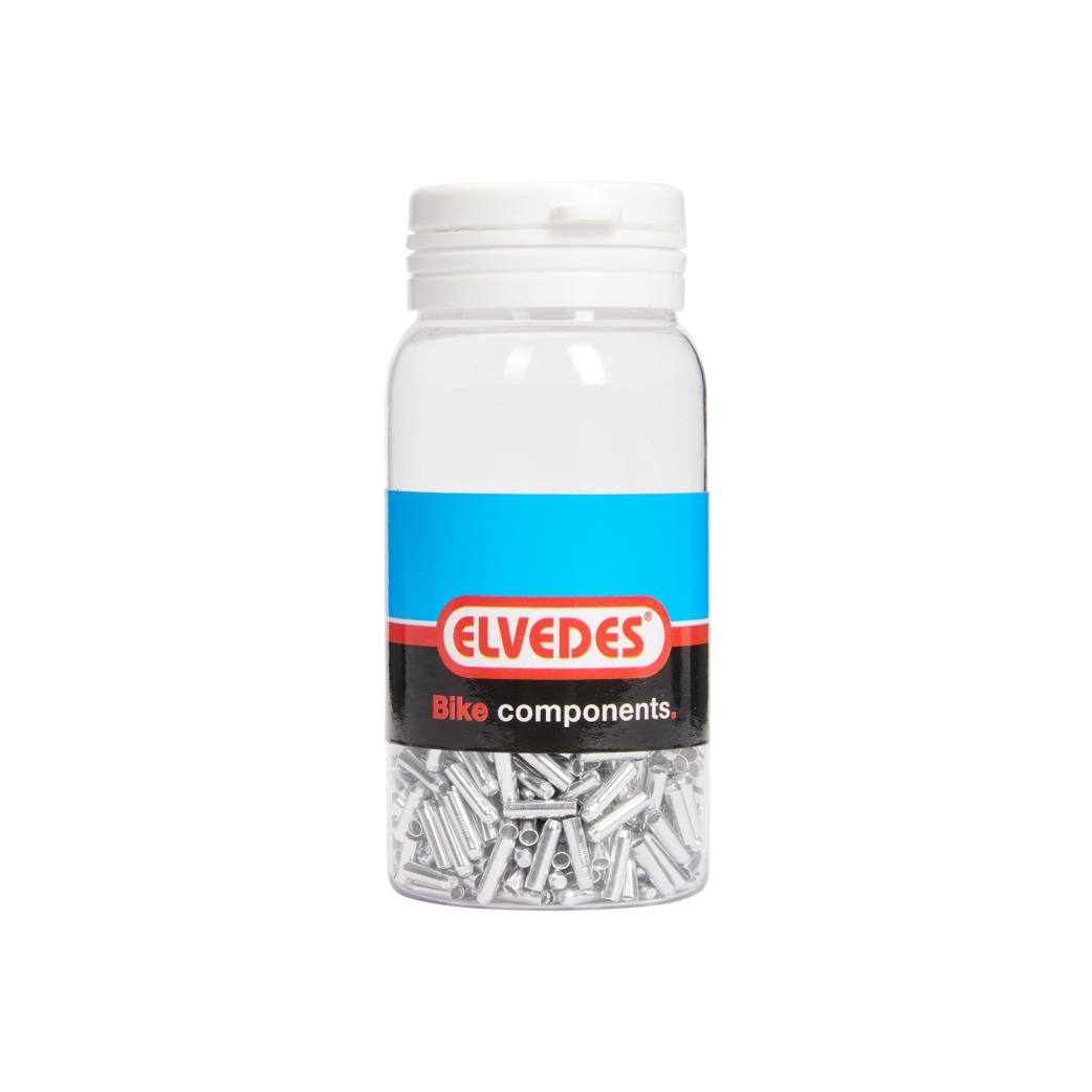 Elvedes aluminium antirafel dopje. diameter 1.6mm, 500 in pot