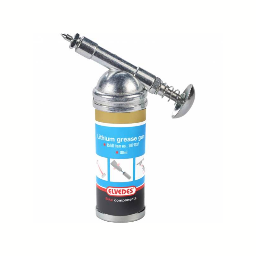 Elvedes vetspuit. 80ml inclusief labels voor het soort vet.