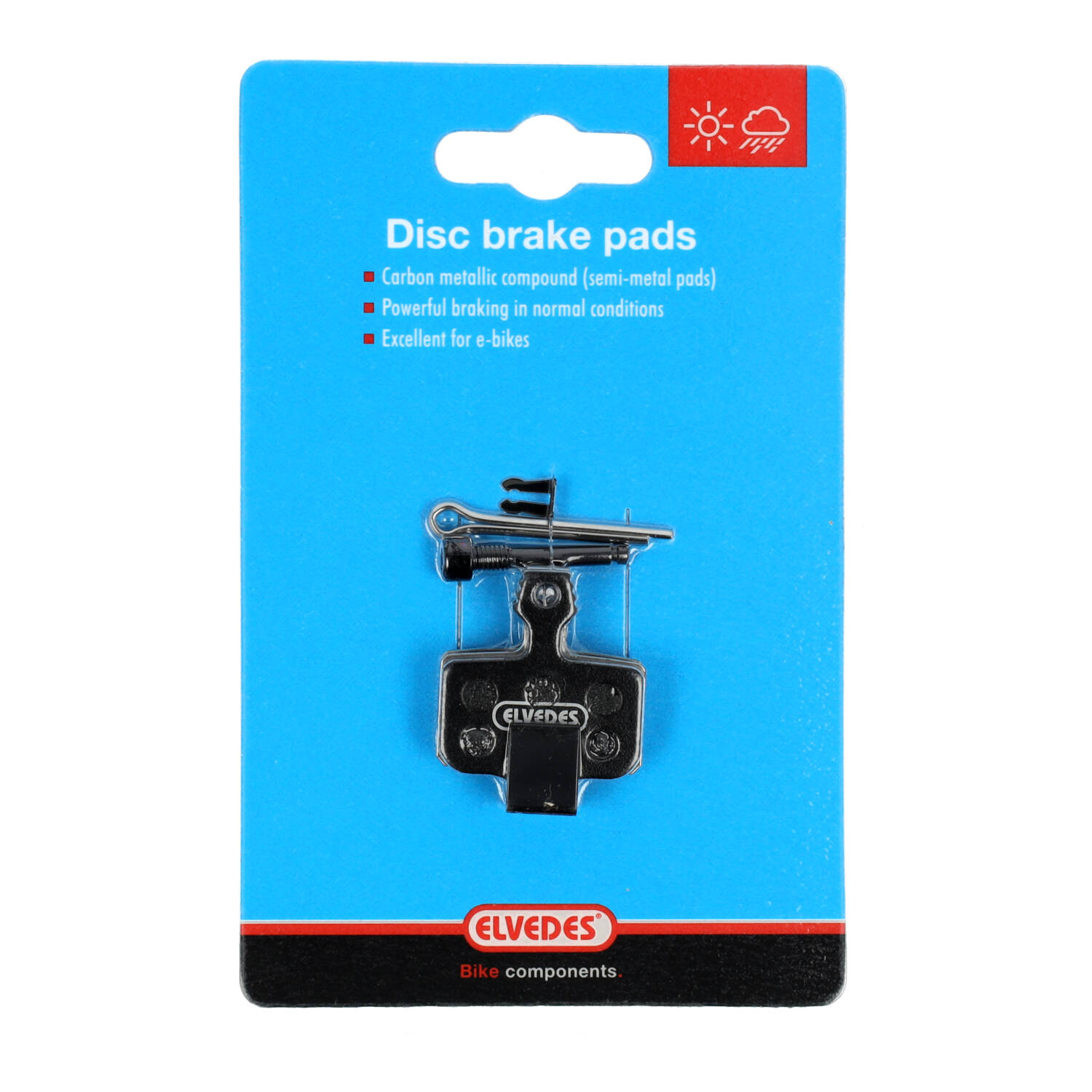 1 paar Elvedes  schijfremblokken (E-Bike) voor  Elvedes HP4000, Avid en SRAM