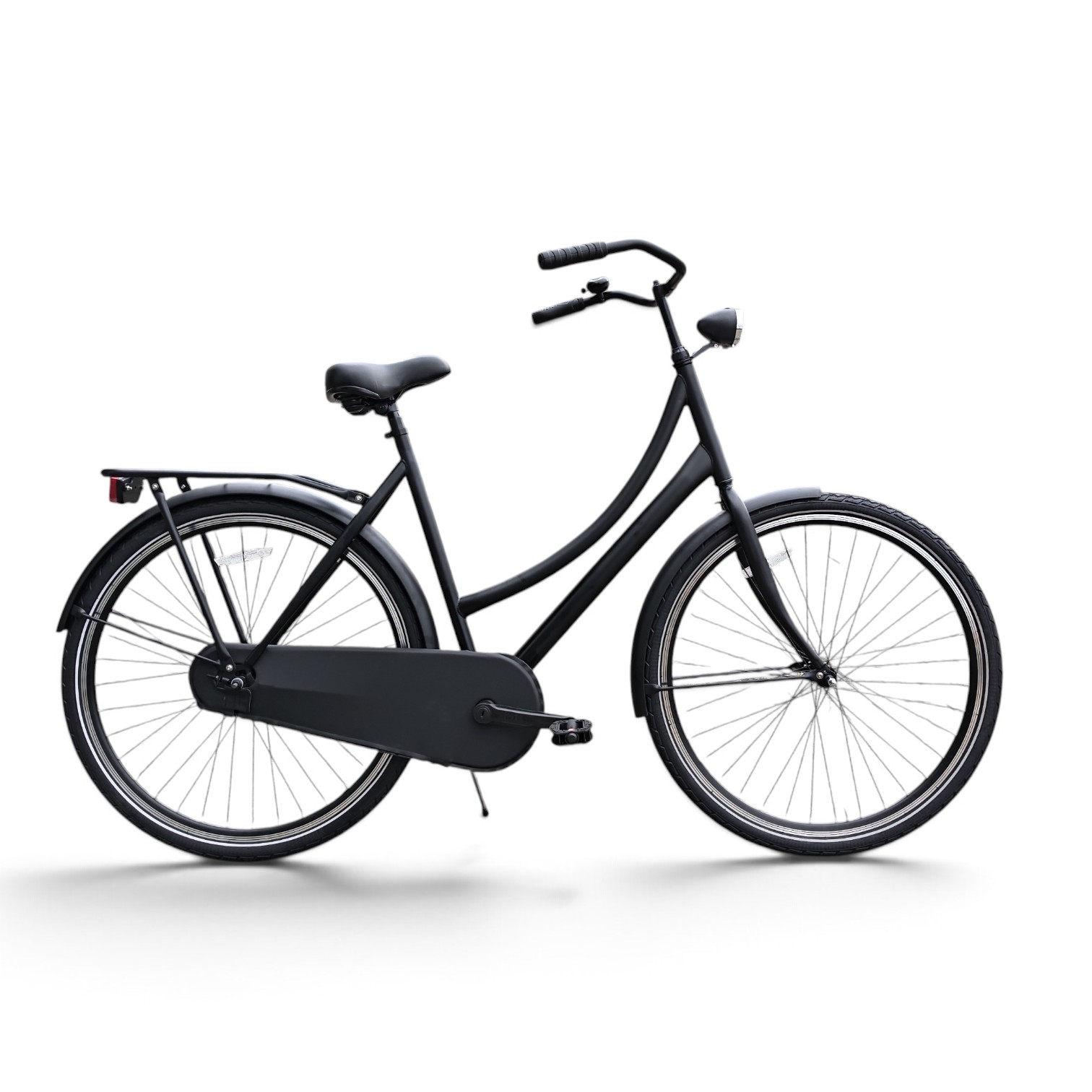 Omafiets D52 cm, no Label. matzwart.
