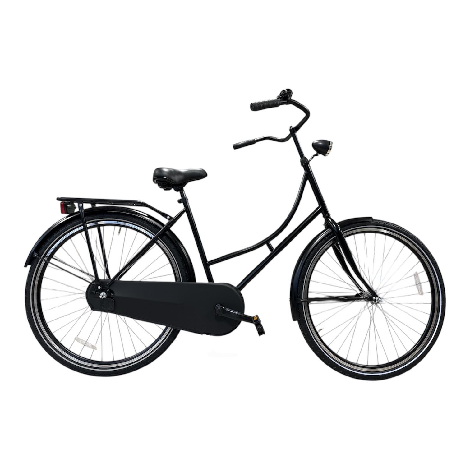 Omafiets D57 cm, no Label. matzwart.