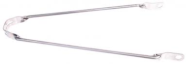 Spatbordstang 28x1 5/8x1 3/8. zilver, per stuk