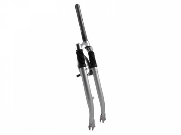 Geveerde voorvork 28" zwart 1 1/8", vorkbuis met draad
