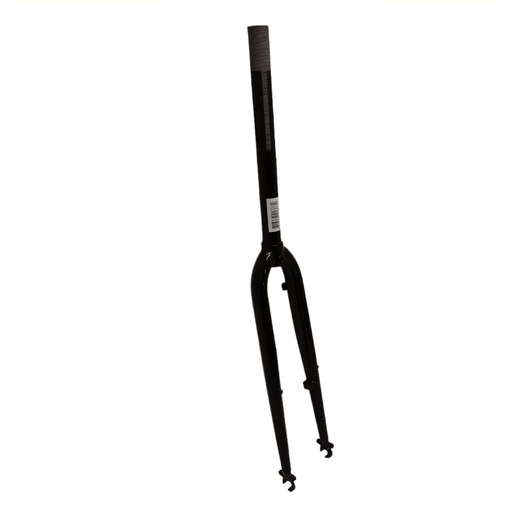 Voorvork 28 inch voor Urban fietsen,  zwart met remnok. 1 1/8 inch.