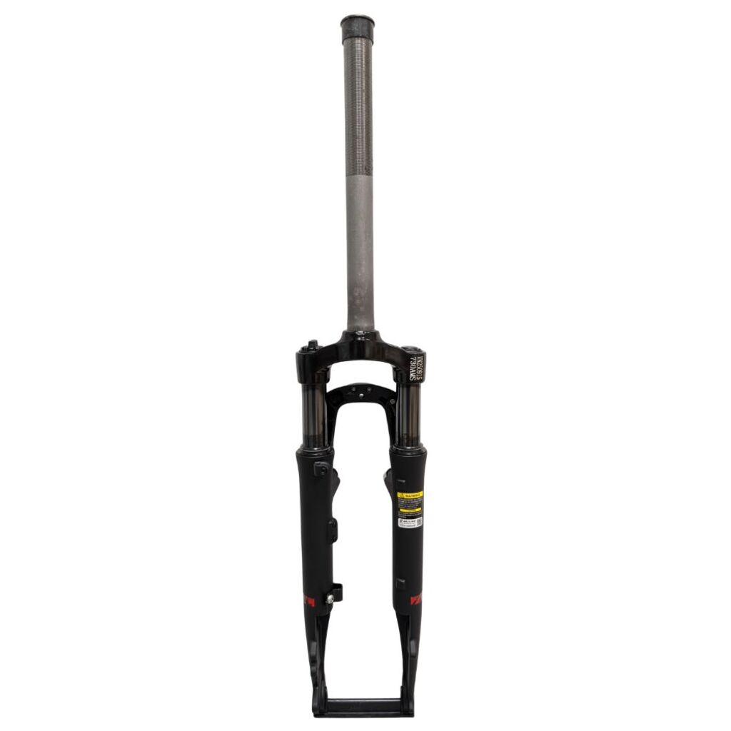 Geveerde voorvork 28" zwart 1 1/8", vorkbuis met zonder draad
