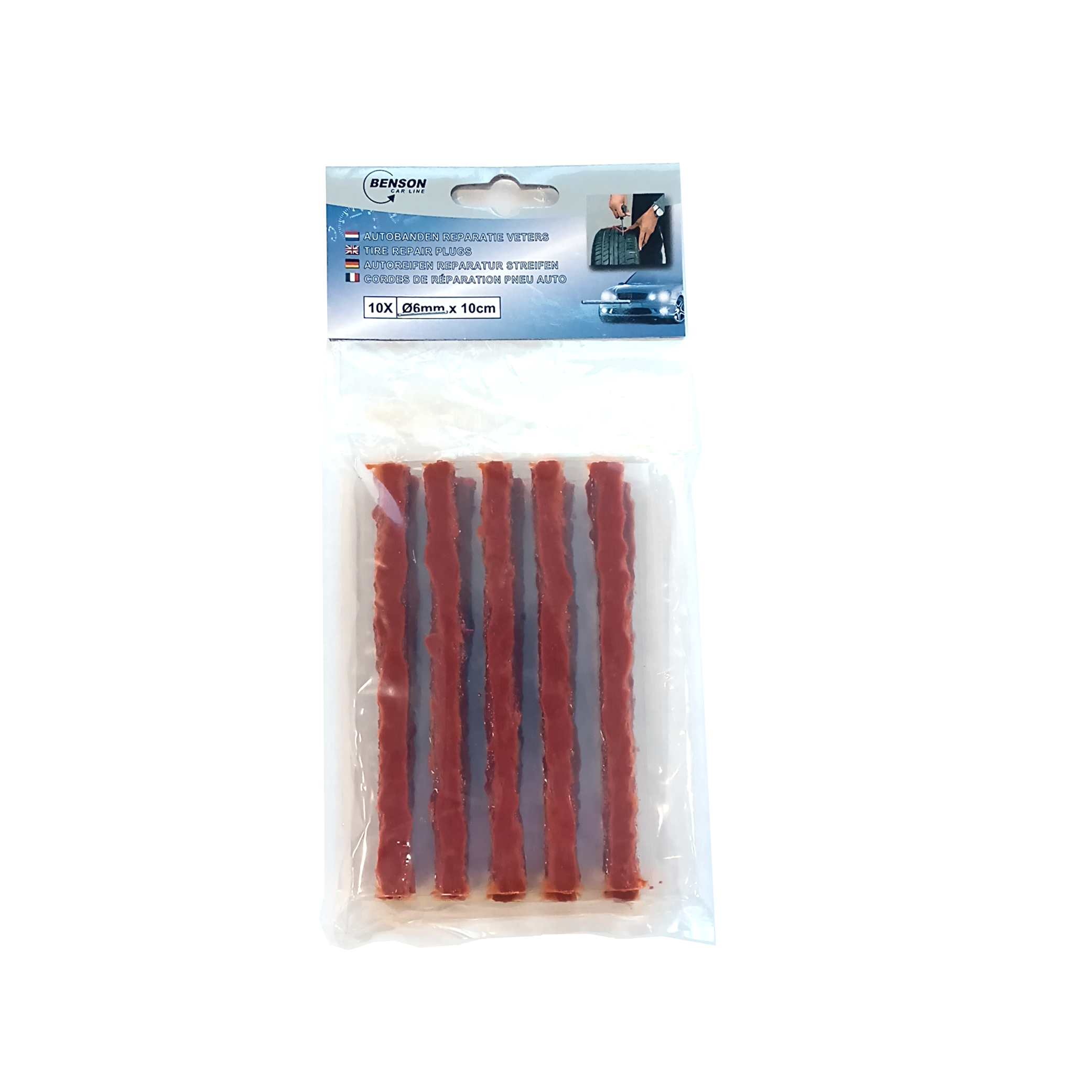 10x Tubeless reparatie veters / proppen (hangverpakking)