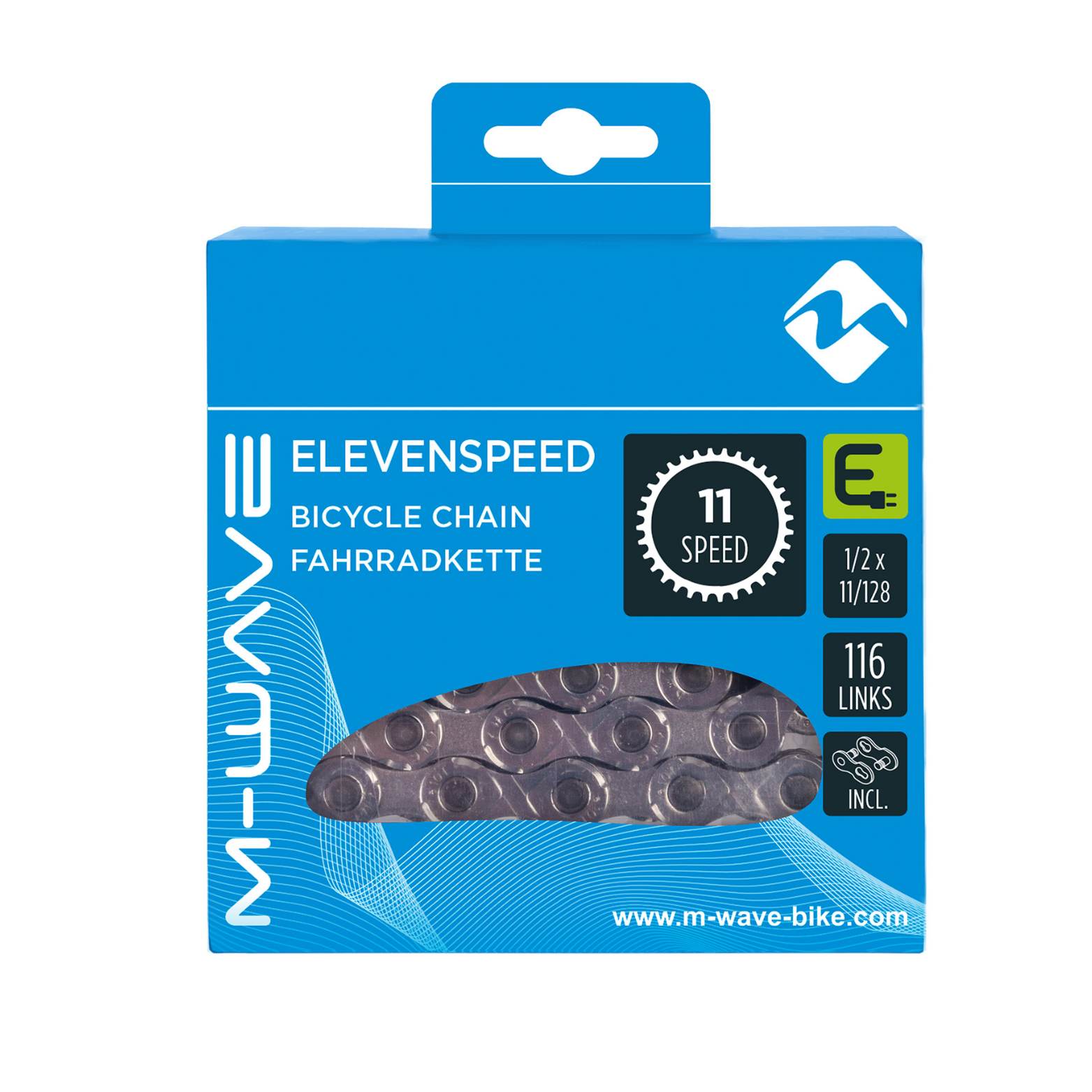 M-Wave ketting 11-speed E-Bike, 1/2x11/128 116L grijs