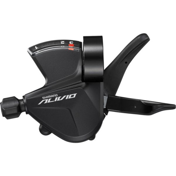 Shimano Alivio M3100 Versteller 3V links - Zwart
